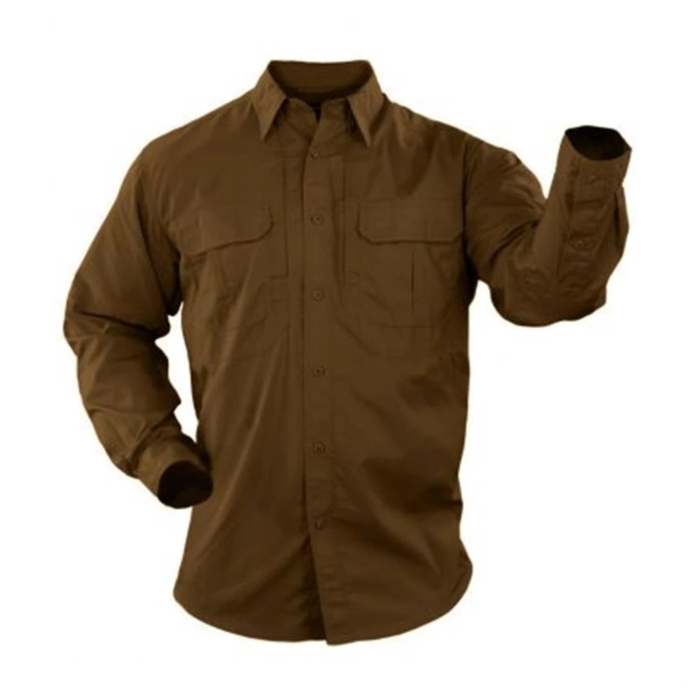 Men's 5.11 Long Sleeve Taclite Pro Shirts Brown 3 Men's 5.11 Long Sleeve Taclite Pro Shirts Brown