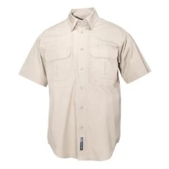 Men's 5.11 Short Sleeve Cotton Tactical Shirts Khaki
