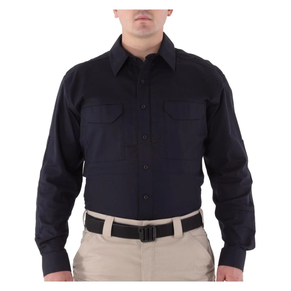 Men's First Tactical V2 Long Sleeve Tactical Shirt Navy~1 3 Men's First Tactical V2 Long Sleeve Tactical Shirt Navy~1
