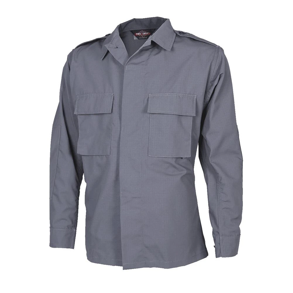 Men's TRU-SPEC Poly / Cotton Ripstop Long Sleeve Tactical Shirt Gray 3 Men's TRU-SPEC Poly / Cotton Ripstop Long Sleeve Tactical Shirt Gray