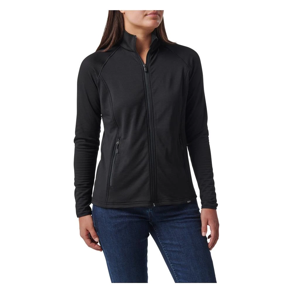 Women's 5.11 Stratos Full Zip Black~2 4 Women's 5.11 Stratos Full Zip Black~2 - Image 2