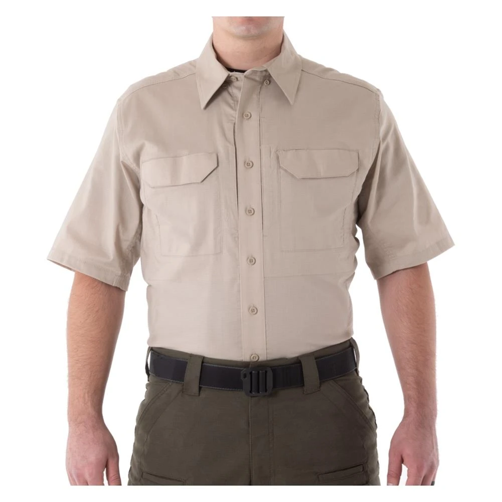 Men's First Tactical V2 Tactical Shirt Khaki 4 Men's First Tactical V2 Tactical Shirt Khaki - Image 2