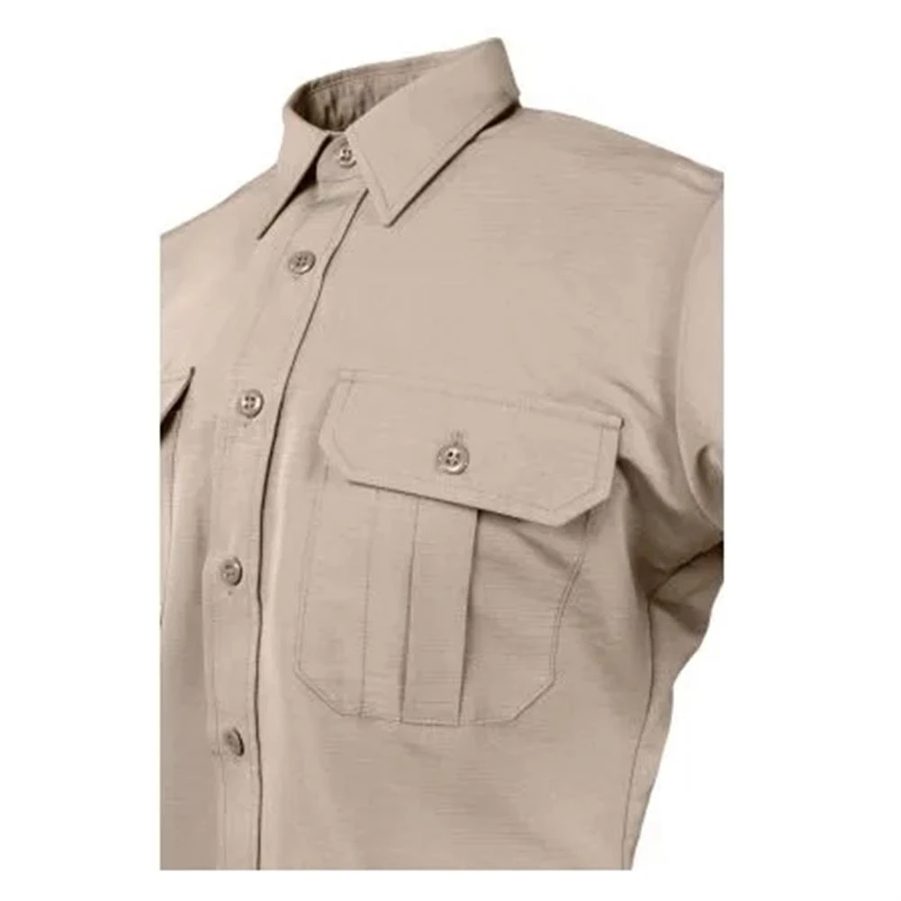 Men's Propper Edgetec Tactical Long Sleeve Shirt Khaki 4 Men's Propper Edgetec Tactical Long Sleeve Shirt Khaki - Image 2