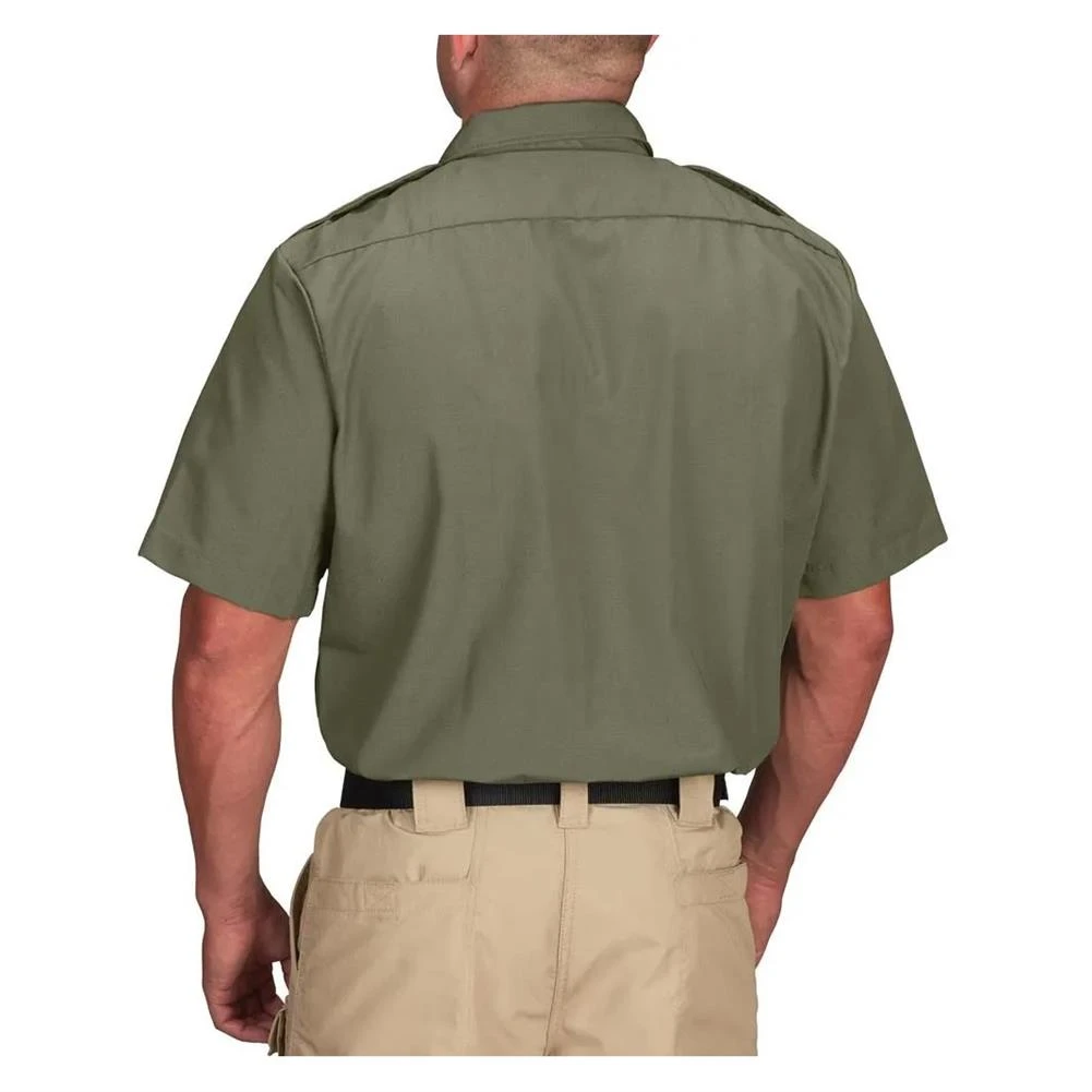 Men's Propper Short Sleeve Tactical Dress Shirts Olive 4 Men's Propper Short Sleeve Tactical Dress Shirts Olive - Image 2