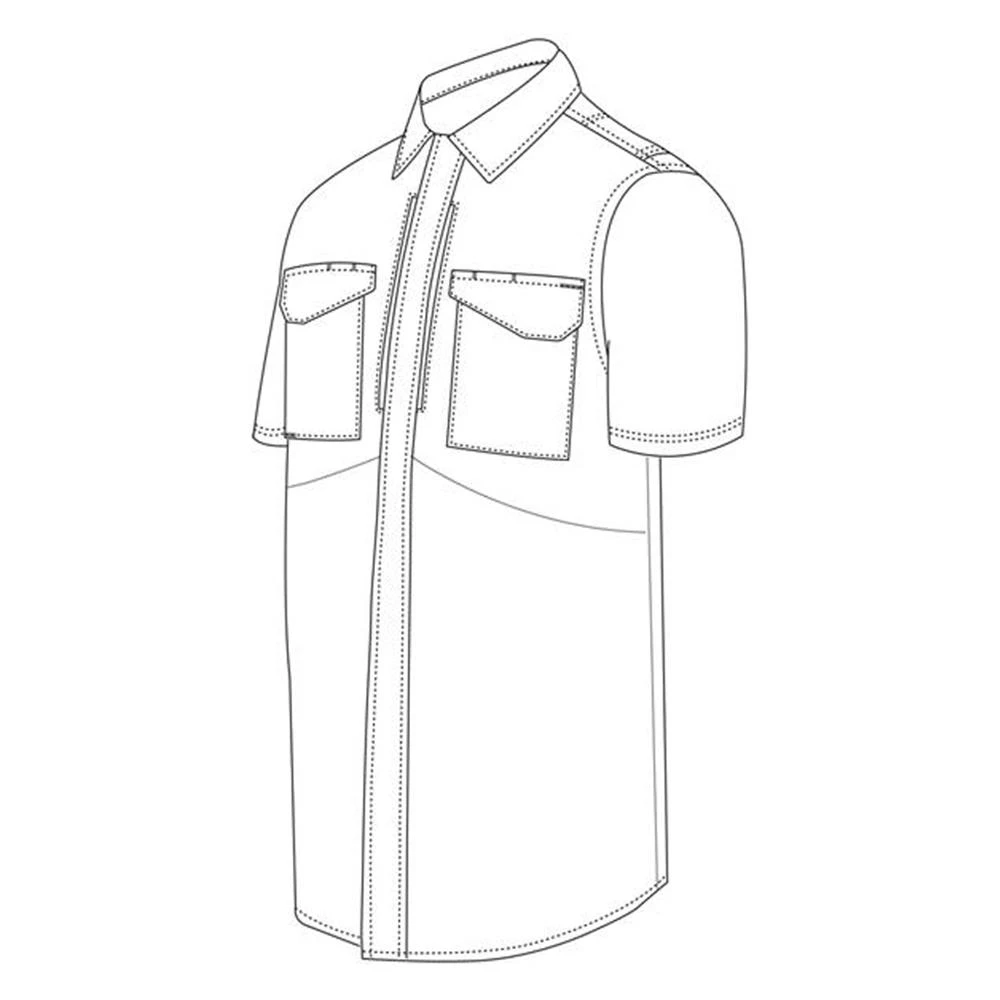 Men's TRU-SPEC 24-7 Series Ultralight Short Sleeve Uniform Shirts Khaki 4 Men's TRU-SPEC 24-7 Series Ultralight Short Sleeve Uniform Shirts Khaki - Image 2