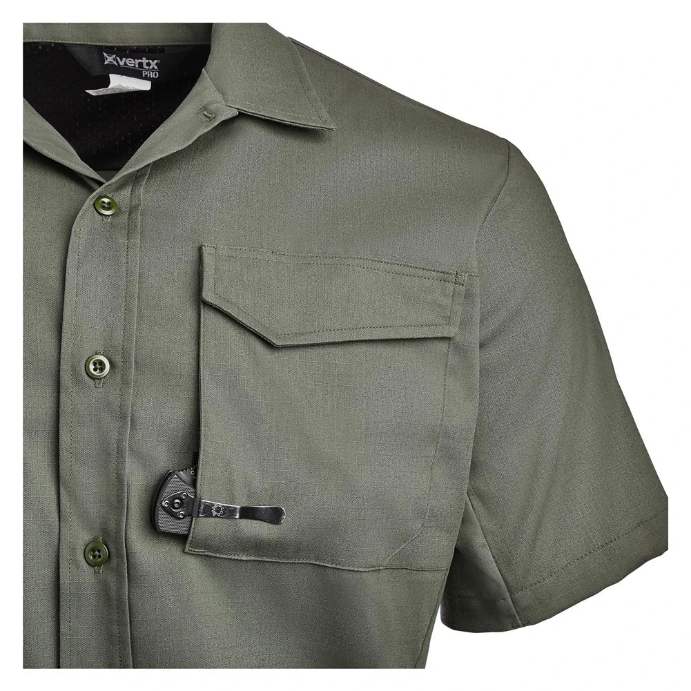 Men's Vertx Phantom Flex Tactical Shirt Green 14 Men's Vertx Phantom Flex Tactical Shirt Green - Image 12