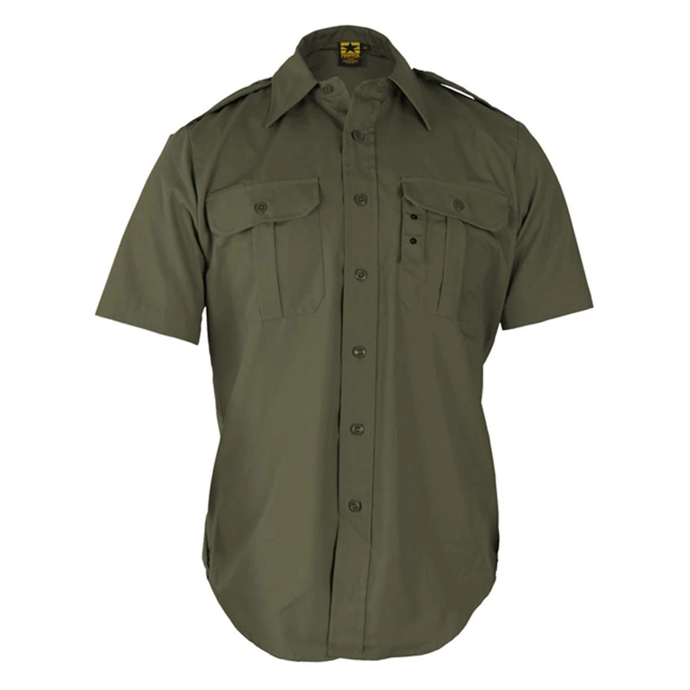 Men's Propper Short Sleeve Tactical Dress Shirts Olive 5 Men's Propper Short Sleeve Tactical Dress Shirts Olive - Image 3