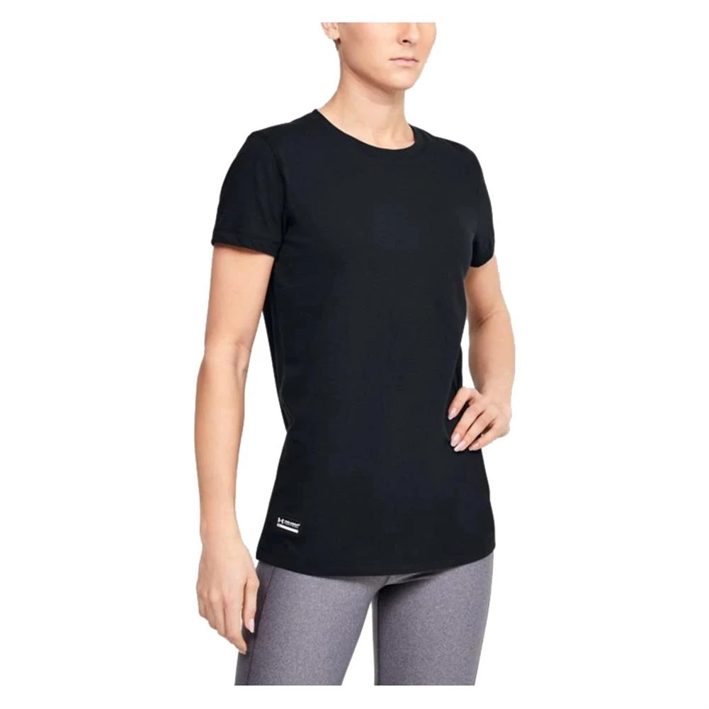 Women's Under Armour Tac Cotton T-Shirt Blue 5 Women's Under Armour Tac Cotton T-Shirt Blue - Image 3