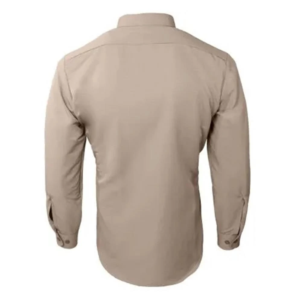 Men's Propper Edgetec Tactical Long Sleeve Shirt Khaki 6 Men's Propper Edgetec Tactical Long Sleeve Shirt Khaki - Image 4