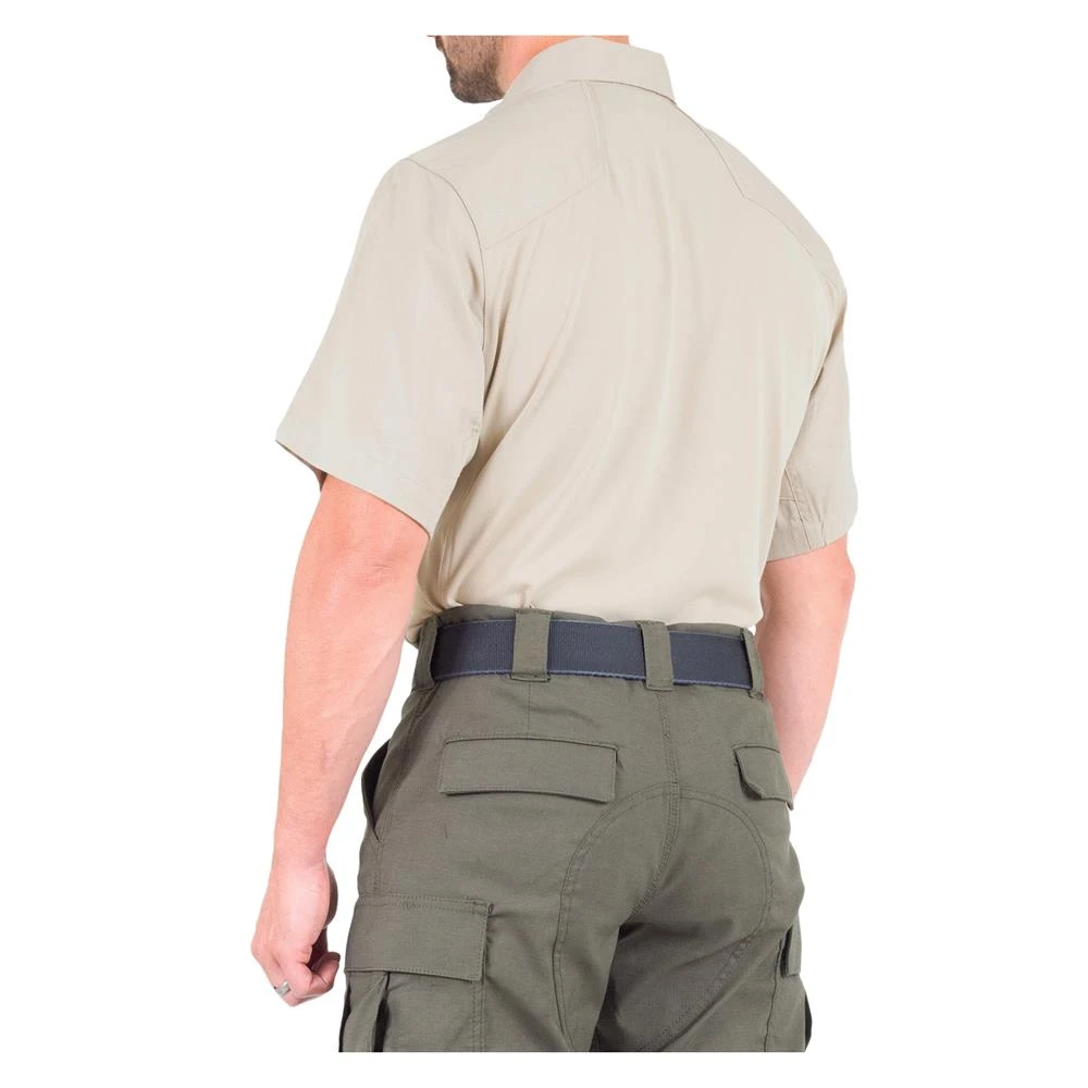 Men's First Tactical V2 Pro Performance Short Sleeve Shirt Tan 7 Men's First Tactical V2 Pro Performance Short Sleeve Shirt Tan - Image 5