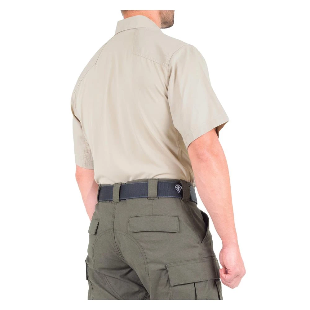 Men's First Tactical V2 Pro Performance Short Sleeve Shirt Tan 8 Men's First Tactical V2 Pro Performance Short Sleeve Shirt Tan - Image 6